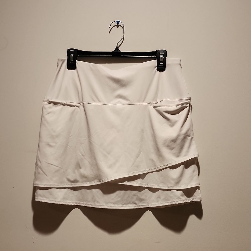 Lucky in Love Asymmetrical White Skirt